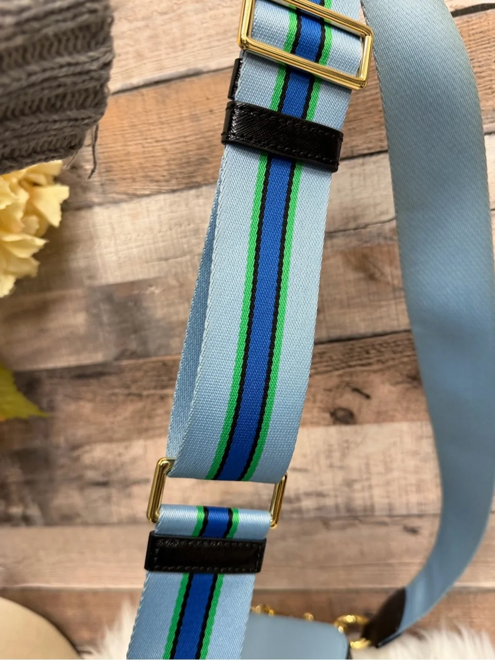 Marc Jacobs Leather Crossbody Blue &Green